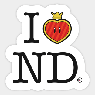 I Heart ND Sticker